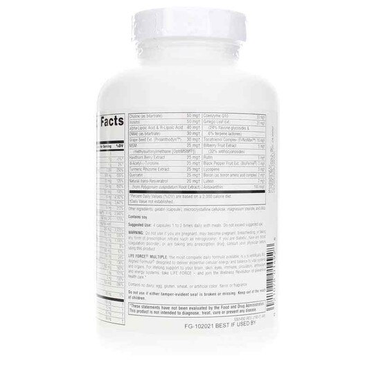 Life Force Multiple No Iron Capsules, SNN